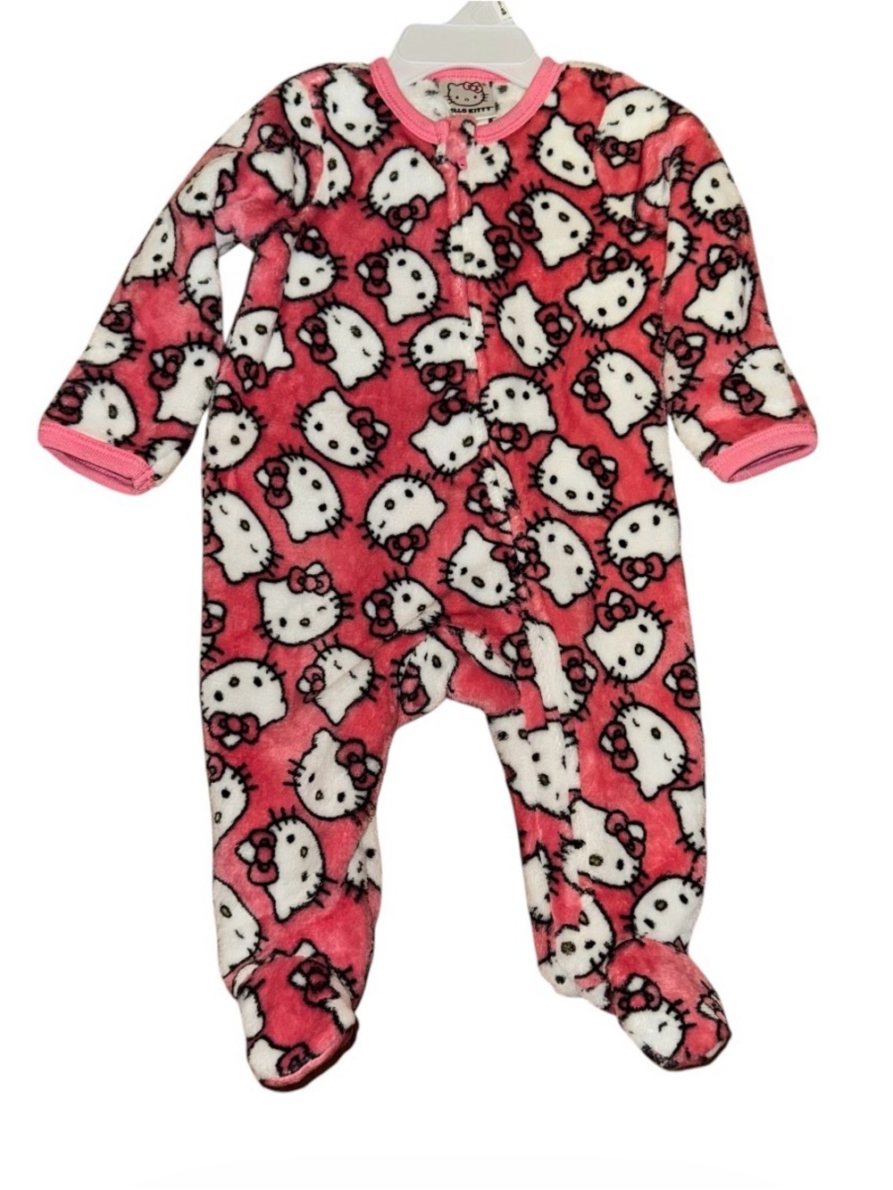 Hello kitty footed sleeper onesie